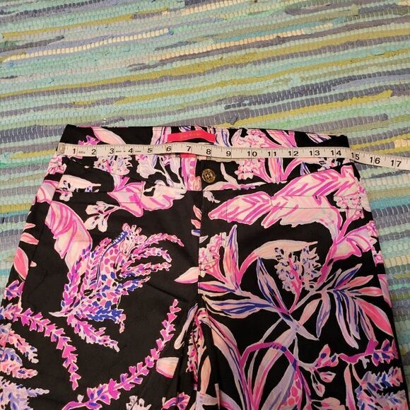 Lily Pulitzer Kelly Skinny Ankle Pants Onyx wild Within, sz 4 - Picture 11 of 15